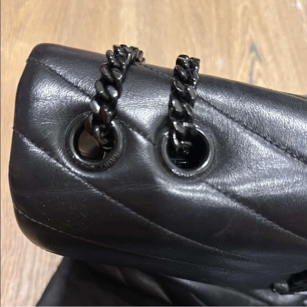 Loulou Medium Crossbody Bag - black on black - Picture 12 of 12